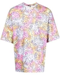 Isabel Marant - Tie-Dye Cotton T-Shirt - Lyst