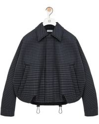 Loewe - Gingham-Check Wool Jacket - Lyst