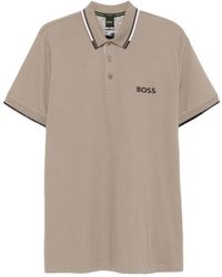 BOSS - Logo-Embroidered Polo Shirt - Lyst
