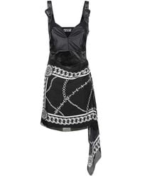 Versace Jeans Couture - Couture Scarf Detail Sleeveless Mini Dress - Lyst