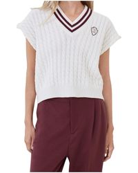 Brunello Cucinelli - Cable-Knit V-Neck Sweater - Lyst