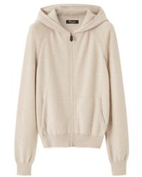 Loro Piana - Zip-Up Hooded Cardigan - Lyst