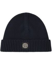 Stone Island - Junior Compass-Motif Knitted Pull-On Beanie - Lyst