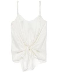 JW Anderson - Jw Anderson Knotted Waist Cami Top - Lyst