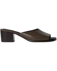 Lemaire - Block Heel Slip-On Sandals - Lyst
