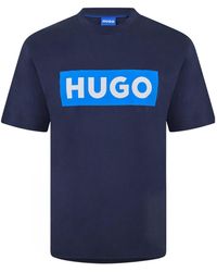BOSS - Minimalist And Versatile Shortsleeve Top - Lyst