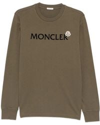 Moncler - Casual Long Sleeve Logo Tee - Lyst