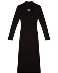 DIESEL - M-Zary-B Logo Plaque Dress - Lyst
