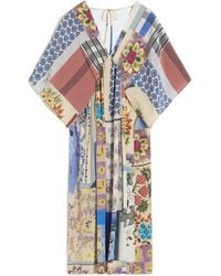 Weekend by Maxmara - Chine Floral-Patchwork Midi Dress - Lyst
