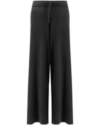 Pinko - Vergaus Drawstring Wide Leg Pants - Lyst