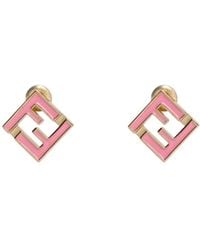 Fendi - Letter Earrings - Lyst
