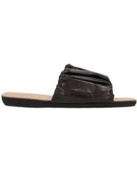 Jil Sander - Gathered-Detailed Open-Toe Slides - Lyst