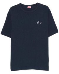 KENZO - Logo Detailed Short-Sleeved T-Shirt - Lyst