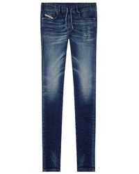 DIESEL - E-Spender Mid-Rise Slim-Fit Jeans - Lyst