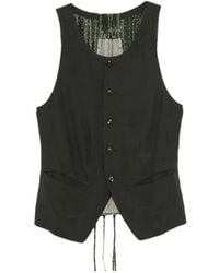 Ziggy Chen - Patterned-Panel Vest - Lyst