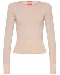 DIESEL - M-Sleshs Crewneck Knitted Top - Lyst