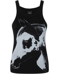 Pinko - X Patrick Mcdowell Horse Print Ribbed Vest - Lyst