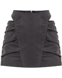 MISBHV - Ruched Cut-Out Mini Skirt - Lyst