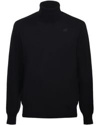 K-Way - Turtleneck Wool Knitwear - Lyst