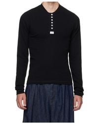 Magliano - Henley-Neck Long-Sleeve T-Shirt - Lyst