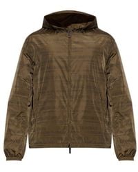 Emporio Armani - Reversible Monogram Hooded Jacket - Lyst