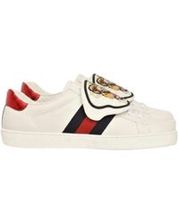 Gucci - Tiger Labeled Casual Sneakers - Lyst