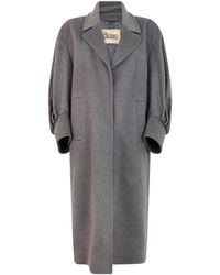 Herno - Long-Sleeved Coat With A Lapel Collar - Lyst