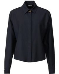 Fabiana Filippi - Jewel-Detail Long-Sleeve Top - Lyst