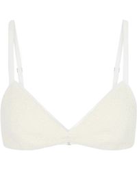 KHAITE - Talita Cotton-Blend Poplin Bralette - Lyst