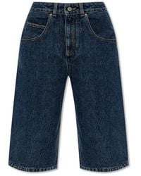Givenchy - Denim Bermudas - Lyst