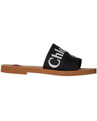 Chloé - Logo Slippers - Lyst