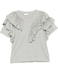 Dries Van Noten - Crewneck Ruffled T-Shirt - Lyst