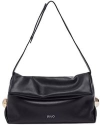 Liu Jo - Foldover Logo Shoulder Bag - Lyst