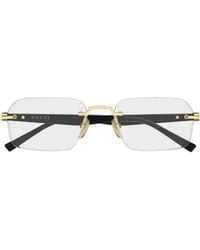 Gucci - Rectangle Eyeglasses - Lyst