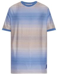 Paul Smith - Stripe-Pattern Cotton T-Shirt - Lyst