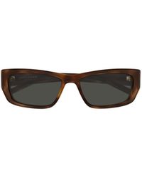 Saint Laurent - Jazz Rectangle-Frame Sunglasses - Lyst
