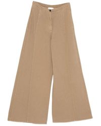 forte_forte - Button-Fastening Palazzo Pants - Lyst