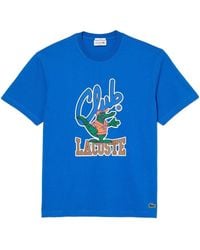 Lacoste - Simple And Versatile Shortsleeve Top - Lyst
