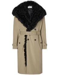 Fendi - Rope-Coloured Cotton Trench Coat - Lyst