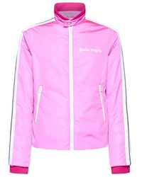 Palm Angels - Logo-Print Padded Track Jacket - Lyst