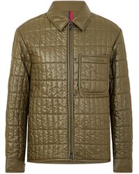 Moncler - Quilted Check Overshirt Jacket - Lyst