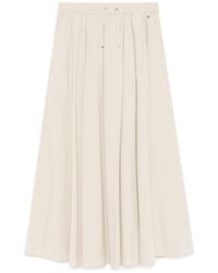 Herno - Drawstring Pleat Detailed Skirt - Lyst
