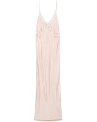 forte_forte - Lace-Trim Long Dress - Lyst