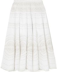 Charo Ruiz - Anglaise Cotton-Blend Midi Skirt - Lyst