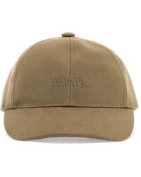 A.P.C. - Charlies Logo Embroidered Baseball Cap - Lyst