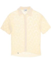Bonsai - Short-Sleeved Buttoned Knitted Cardigan - Lyst