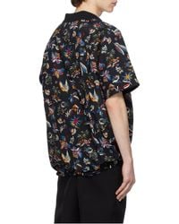 Sacai - Lapel Short Sleeve Polo Shirt - Lyst