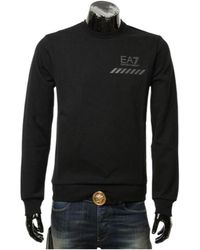 EA7 - Round-Necked Logo Sweater - Lyst