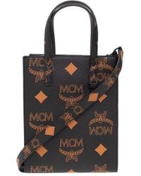 MCM - Logo Shoulder Bag - Lyst