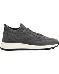 Tod's - Suede-Panelled Felt Sneakers - Lyst